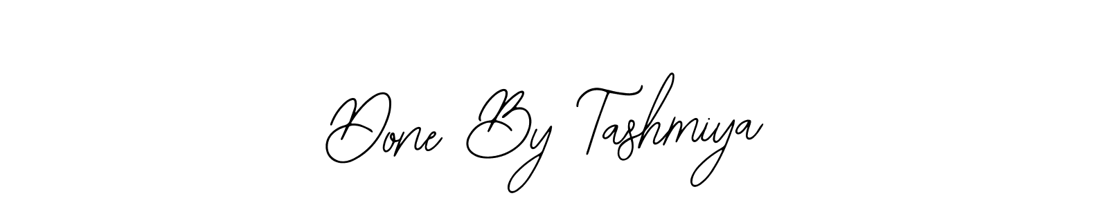 Similarly Bearetta-2O07w is the best handwritten signature design. Signature creator online .You can use it as an online autograph creator for name Done By Tashmiya. Done By Tashmiya signature style 12 images and pictures png