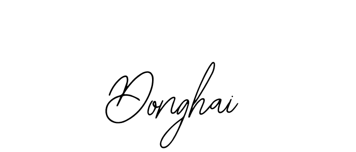 The best way (Bearetta-2O07w) to make a short signature is to pick only two or three words in your name. The name Donghai include a total of six letters. For converting this name. Donghai signature style 12 images and pictures png