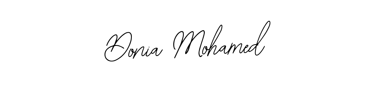 How to make Donia Mohamed name signature. Use Bearetta-2O07w style for creating short signs online. This is the latest handwritten sign. Donia Mohamed signature style 12 images and pictures png
