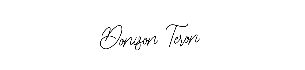 The best way (Bearetta-2O07w) to make a short signature is to pick only two or three words in your name. The name Donison Teron include a total of six letters. For converting this name. Donison Teron signature style 12 images and pictures png