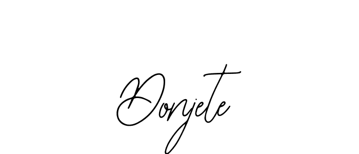 You should practise on your own different ways (Bearetta-2O07w) to write your name (Donjete) in signature. don't let someone else do it for you. Donjete signature style 12 images and pictures png