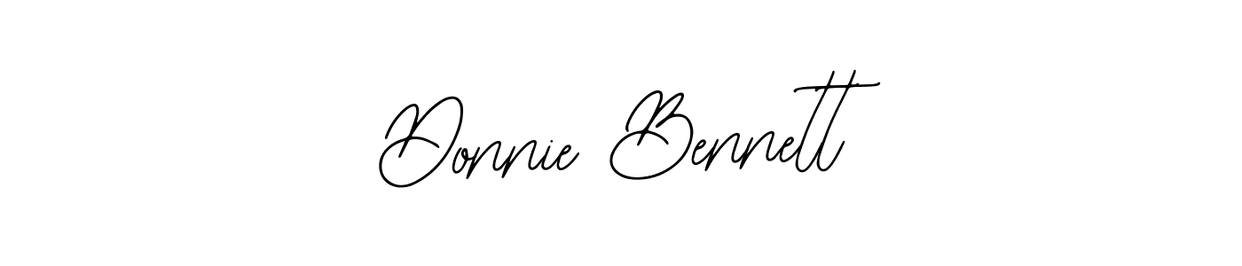 How to make Donnie Bennett name signature. Use Bearetta-2O07w style for creating short signs online. This is the latest handwritten sign. Donnie Bennett signature style 12 images and pictures png