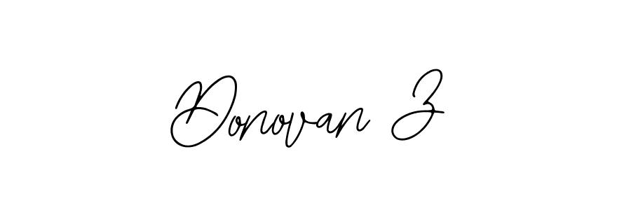 Design your own signature with our free online signature maker. With this signature software, you can create a handwritten (Bearetta-2O07w) signature for name Donovan Z. Donovan Z signature style 12 images and pictures png