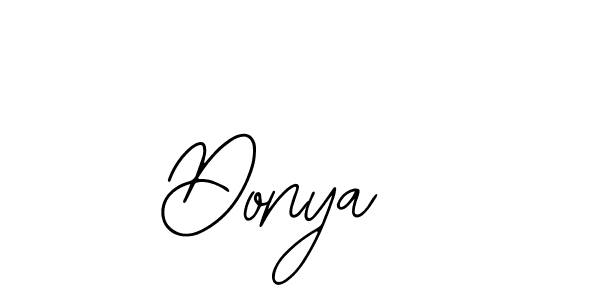 You should practise on your own different ways (Bearetta-2O07w) to write your name (Donya ) in signature. don't let someone else do it for you. Donya  signature style 12 images and pictures png