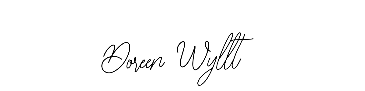 See photos of Doreen Wyllt official signature by Spectra . Check more albums & portfolios. Read reviews & check more about Bearetta-2O07w font. Doreen Wyllt signature style 12 images and pictures png