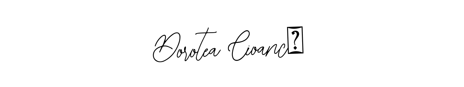 The best way (Bearetta-2O07w) to make a short signature is to pick only two or three words in your name. The name Dorotea Cioancă include a total of six letters. For converting this name. Dorotea Cioancă signature style 12 images and pictures png