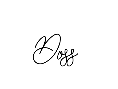 if you are searching for the best signature style for your name Doss. so please give up your signature search. here we have designed multiple signature styles  using Bearetta-2O07w. Doss signature style 12 images and pictures png