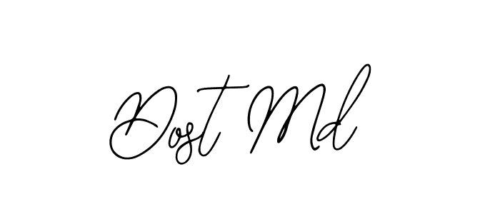 Similarly Bearetta-2O07w is the best handwritten signature design. Signature creator online .You can use it as an online autograph creator for name Dost Md. Dost Md signature style 12 images and pictures png