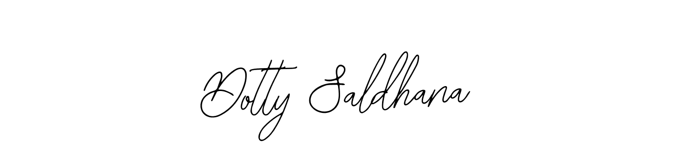 The best way (Bearetta-2O07w) to make a short signature is to pick only two or three words in your name. The name Dotty Saldhana include a total of six letters. For converting this name. Dotty Saldhana signature style 12 images and pictures png