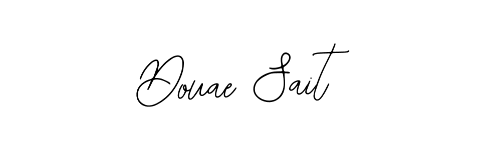 You should practise on your own different ways (Bearetta-2O07w) to write your name (Douae Sait) in signature. don't let someone else do it for you. Douae Sait signature style 12 images and pictures png