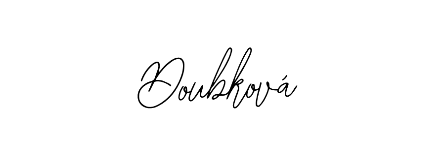 Bearetta-2O07w is a professional signature style that is perfect for those who want to add a touch of class to their signature. It is also a great choice for those who want to make their signature more unique. Get Doubková name to fancy signature for free. Doubková signature style 12 images and pictures png