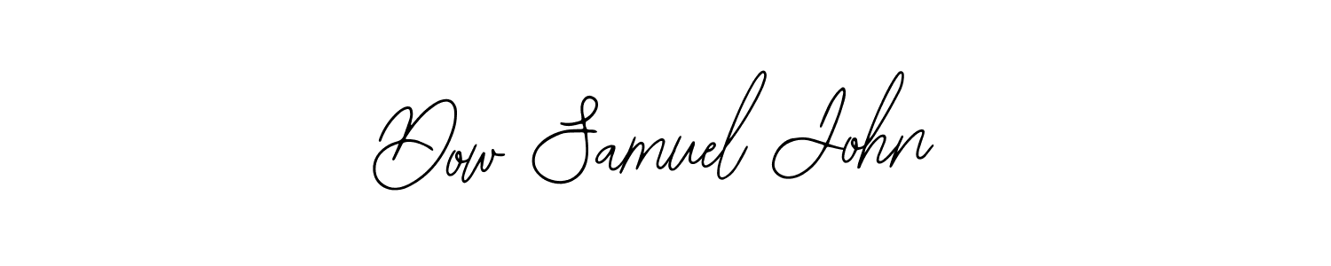 You should practise on your own different ways (Bearetta-2O07w) to write your name (Dow Samuel John) in signature. don't let someone else do it for you. Dow Samuel John signature style 12 images and pictures png