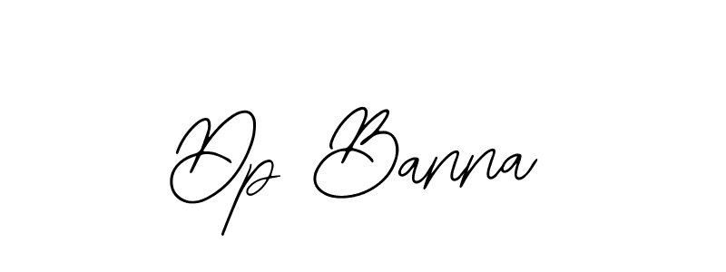 How to make Dp Banna name signature. Use Bearetta-2O07w style for creating short signs online. This is the latest handwritten sign. Dp Banna signature style 12 images and pictures png