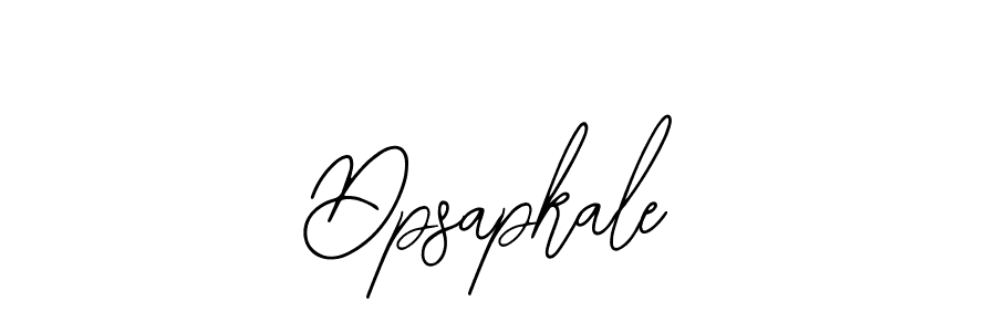 Create a beautiful signature design for name Dpsapkale. With this signature (Bearetta-2O07w) fonts, you can make a handwritten signature for free. Dpsapkale signature style 12 images and pictures png