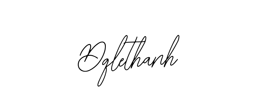 Design your own signature with our free online signature maker. With this signature software, you can create a handwritten (Bearetta-2O07w) signature for name Dqlethanh. Dqlethanh signature style 12 images and pictures png