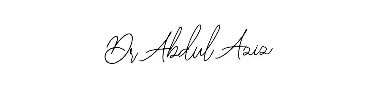 if you are searching for the best signature style for your name Dr Abdul Aziz. so please give up your signature search. here we have designed multiple signature styles  using Bearetta-2O07w. Dr Abdul Aziz signature style 12 images and pictures png