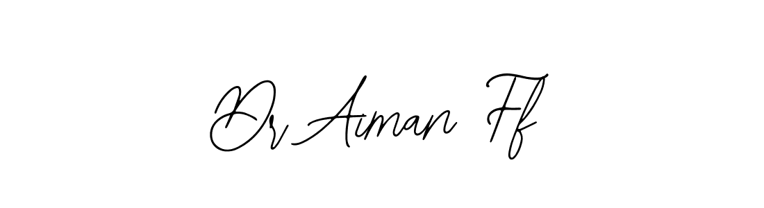 if you are searching for the best signature style for your name Dr Aiman Ff. so please give up your signature search. here we have designed multiple signature styles  using Bearetta-2O07w. Dr Aiman Ff signature style 12 images and pictures png