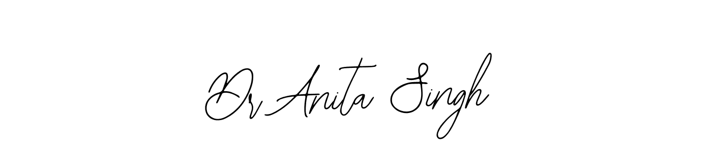 You should practise on your own different ways (Bearetta-2O07w) to write your name (Dr Anita Singh) in signature. don't let someone else do it for you. Dr Anita Singh signature style 12 images and pictures png