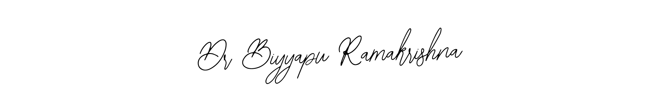 Use a signature maker to create a handwritten signature online. With this signature software, you can design (Bearetta-2O07w) your own signature for name Dr Biyyapu Ramakrishna. Dr Biyyapu Ramakrishna signature style 12 images and pictures png