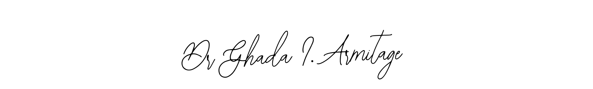 How to make Dr Ghada I. Armitage name signature. Use Bearetta-2O07w style for creating short signs online. This is the latest handwritten sign. Dr Ghada I. Armitage signature style 12 images and pictures png