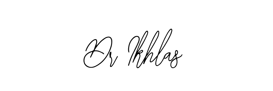 Create a beautiful signature design for name Dr Ikhlas. With this signature (Bearetta-2O07w) fonts, you can make a handwritten signature for free. Dr Ikhlas signature style 12 images and pictures png