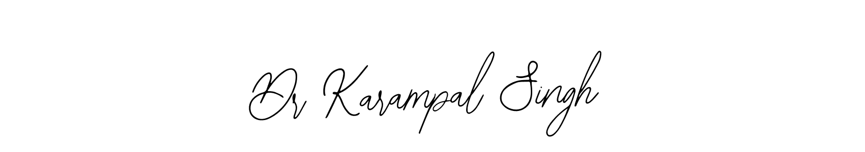 How to make Dr Karampal Singh name signature. Use Bearetta-2O07w style for creating short signs online. This is the latest handwritten sign. Dr Karampal Singh signature style 12 images and pictures png