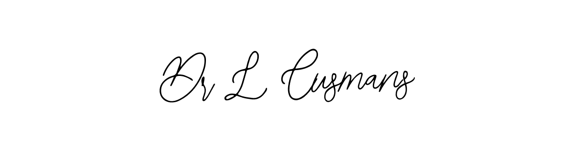 How to make Dr L Cusmans name signature. Use Bearetta-2O07w style for creating short signs online. This is the latest handwritten sign. Dr L Cusmans signature style 12 images and pictures png