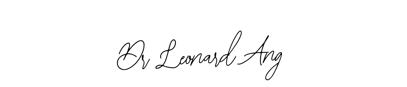 Make a beautiful signature design for name Dr Leonard Ang. Use this online signature maker to create a handwritten signature for free. Dr Leonard Ang signature style 12 images and pictures png