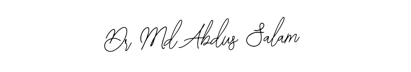 How to make Dr Md Abdus Salam name signature. Use Bearetta-2O07w style for creating short signs online. This is the latest handwritten sign. Dr Md Abdus Salam signature style 12 images and pictures png