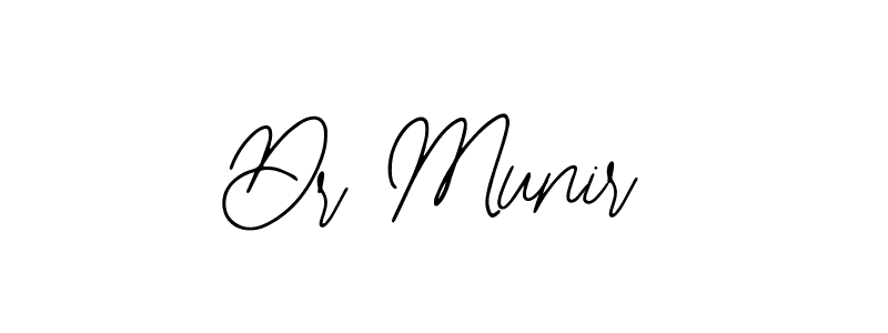 Use a signature maker to create a handwritten signature online. With this signature software, you can design (Bearetta-2O07w) your own signature for name Dr Munir. Dr Munir signature style 12 images and pictures png