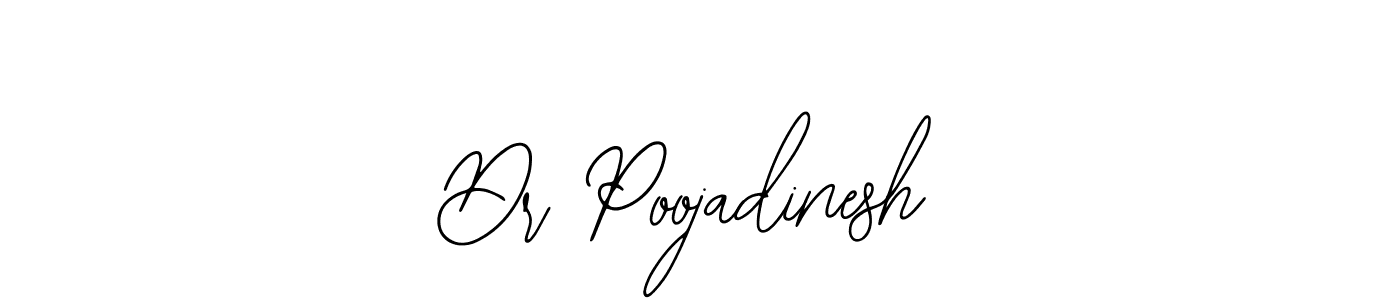 How to make Dr Poojadinesh name signature. Use Bearetta-2O07w style for creating short signs online. This is the latest handwritten sign. Dr Poojadinesh signature style 12 images and pictures png