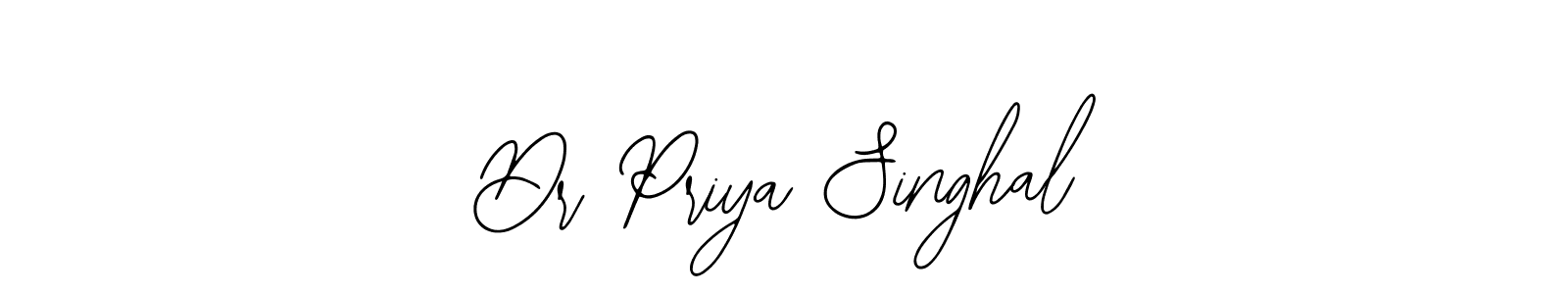 The best way (Bearetta-2O07w) to make a short signature is to pick only two or three words in your name. The name Dr Priya Singhal include a total of six letters. For converting this name. Dr Priya Singhal signature style 12 images and pictures png
