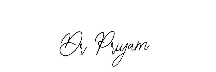 Use a signature maker to create a handwritten signature online. With this signature software, you can design (Bearetta-2O07w) your own signature for name Dr Priyam. Dr Priyam signature style 12 images and pictures png