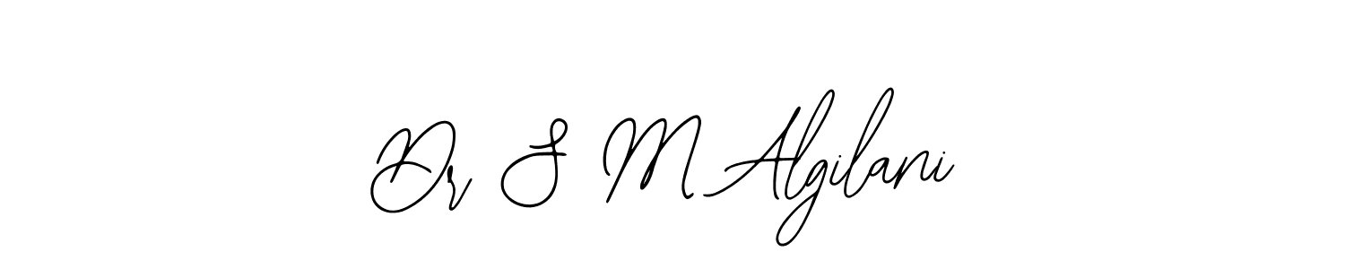 if you are searching for the best signature style for your name Dr S M Algilani. so please give up your signature search. here we have designed multiple signature styles  using Bearetta-2O07w. Dr S M Algilani signature style 12 images and pictures png