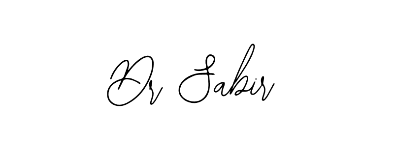 You should practise on your own different ways (Bearetta-2O07w) to write your name (Dr Sabir) in signature. don't let someone else do it for you. Dr Sabir signature style 12 images and pictures png