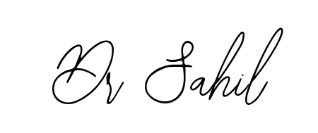 You should practise on your own different ways (Bearetta-2O07w) to write your name (Dr Sahil) in signature. Don't let someone else do it for you. Dr Sahil signature style 12 images and pictures png