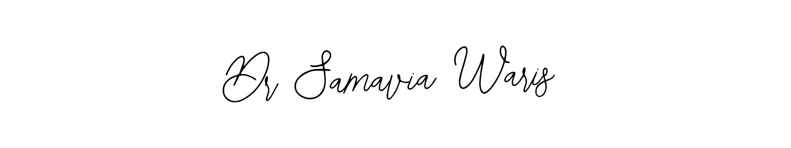 Use a signature maker to create a handwritten signature online. With this signature software, you can design (Bearetta-2O07w) your own signature for name Dr Samavia Waris. Dr Samavia Waris signature style 12 images and pictures png