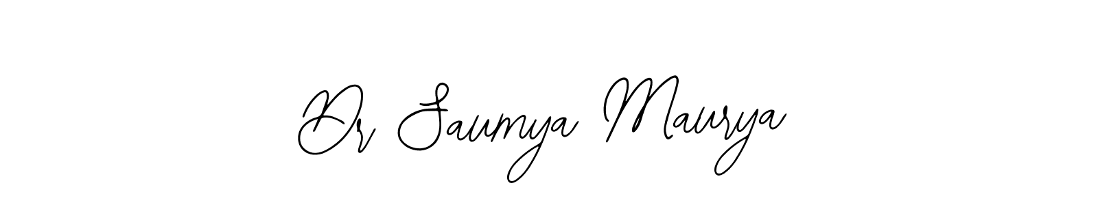 Design your own signature with our free online signature maker. With this signature software, you can create a handwritten (Bearetta-2O07w) signature for name Dr Saumya Maurya. Dr Saumya Maurya signature style 12 images and pictures png