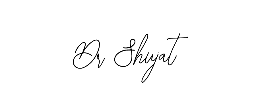 if you are searching for the best signature style for your name Dr Shujat. so please give up your signature search. here we have designed multiple signature styles  using Bearetta-2O07w. Dr Shujat signature style 12 images and pictures png