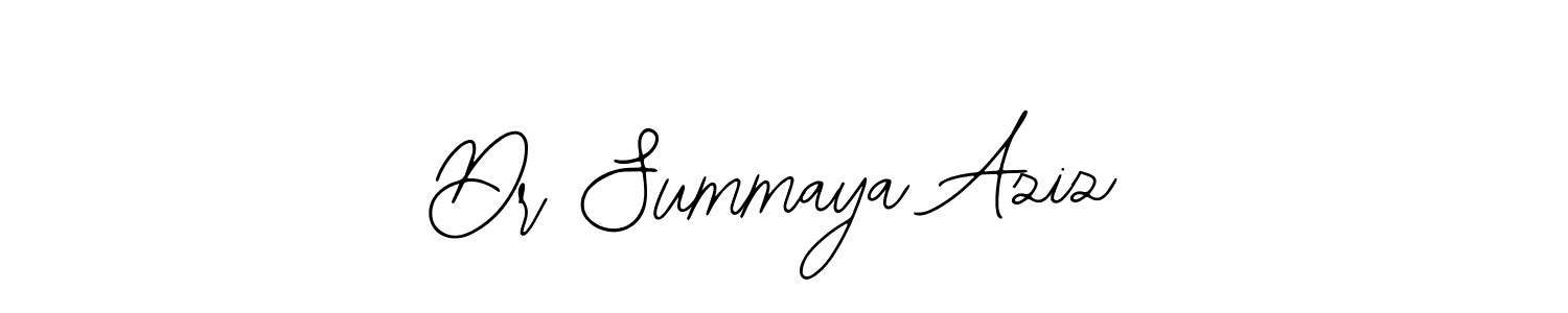 Bearetta-2O07w is a professional signature style that is perfect for those who want to add a touch of class to their signature. It is also a great choice for those who want to make their signature more unique. Get Dr Summaya Aziz name to fancy signature for free. Dr Summaya Aziz signature style 12 images and pictures png