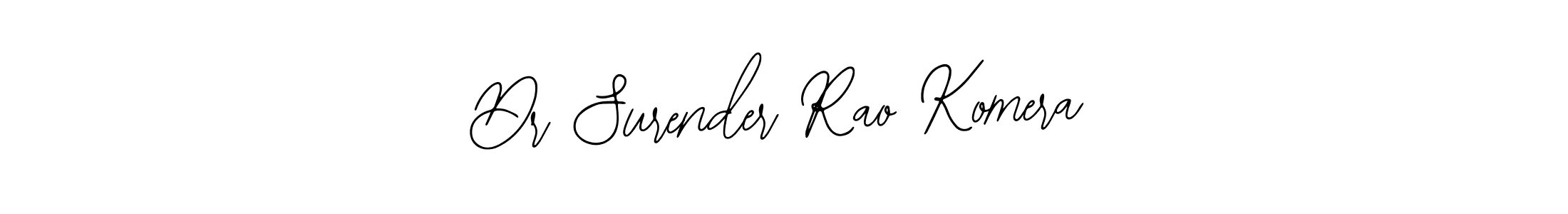 Dr Surender Rao Komera stylish signature style. Best Handwritten Sign (Bearetta-2O07w) for my name. Handwritten Signature Collection Ideas for my name Dr Surender Rao Komera. Dr Surender Rao Komera signature style 12 images and pictures png