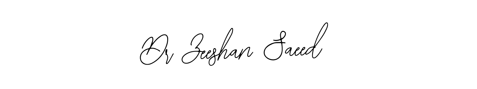 You should practise on your own different ways (Bearetta-2O07w) to write your name (Dr Zeeshan Saeed) in signature. don't let someone else do it for you. Dr Zeeshan Saeed signature style 12 images and pictures png