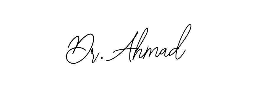 if you are searching for the best signature style for your name Dr. Ahmad. so please give up your signature search. here we have designed multiple signature styles  using Bearetta-2O07w. Dr. Ahmad signature style 12 images and pictures png