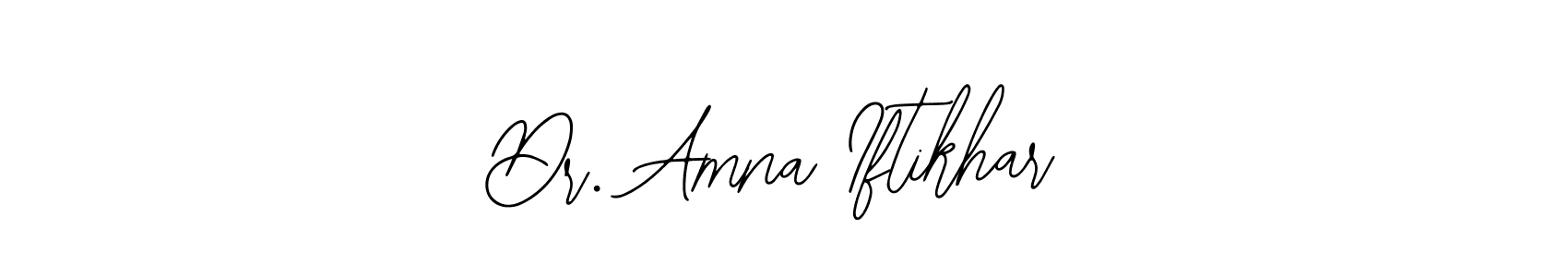 How to make Dr. Amna Iftikhar name signature. Use Bearetta-2O07w style for creating short signs online. This is the latest handwritten sign. Dr. Amna Iftikhar signature style 12 images and pictures png