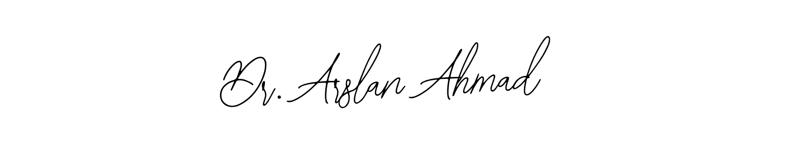 How to make Dr. Arslan Ahmad name signature. Use Bearetta-2O07w style for creating short signs online. This is the latest handwritten sign. Dr. Arslan Ahmad signature style 12 images and pictures png
