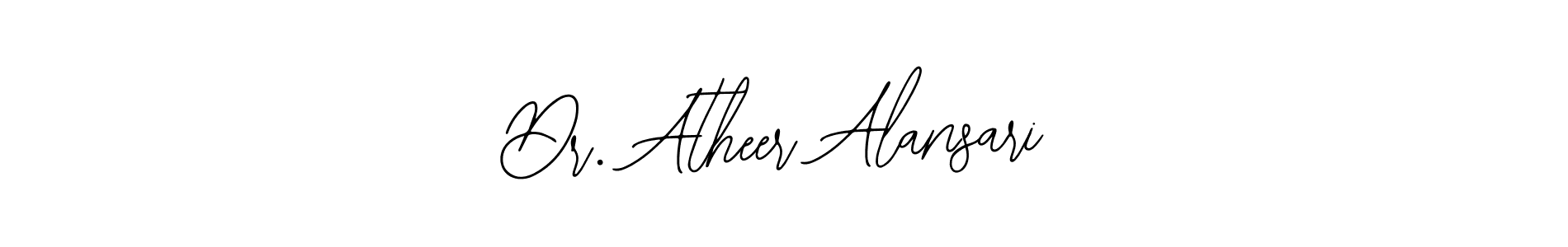 Create a beautiful signature design for name Dr. Atheer Alansari. With this signature (Bearetta-2O07w) fonts, you can make a handwritten signature for free. Dr. Atheer Alansari signature style 12 images and pictures png