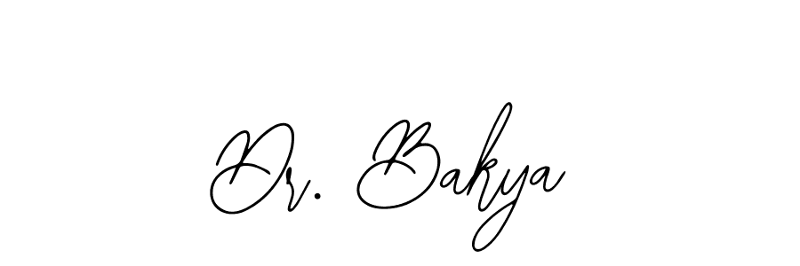 The best way (Bearetta-2O07w) to make a short signature is to pick only two or three words in your name. The name Dr. Bakya include a total of six letters. For converting this name. Dr. Bakya signature style 12 images and pictures png