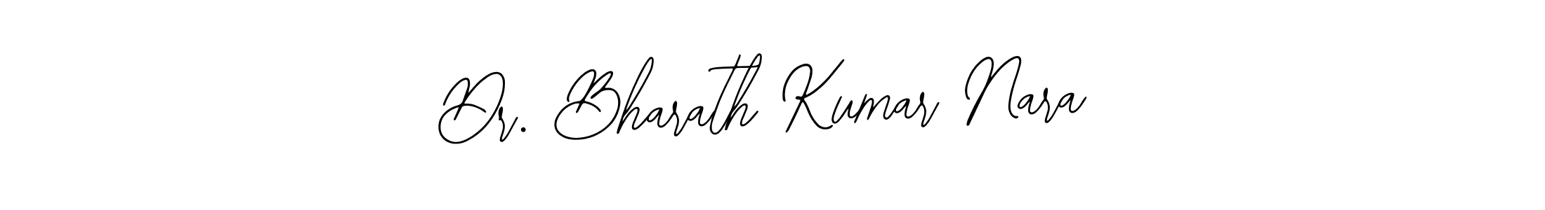 Similarly Bearetta-2O07w is the best handwritten signature design. Signature creator online .You can use it as an online autograph creator for name Dr. Bharath Kumar Nara. Dr. Bharath Kumar Nara signature style 12 images and pictures png