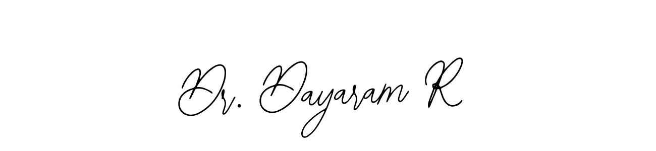 Similarly Bearetta-2O07w is the best handwritten signature design. Signature creator online .You can use it as an online autograph creator for name Dr. Dayaram R. Dr. Dayaram R signature style 12 images and pictures png