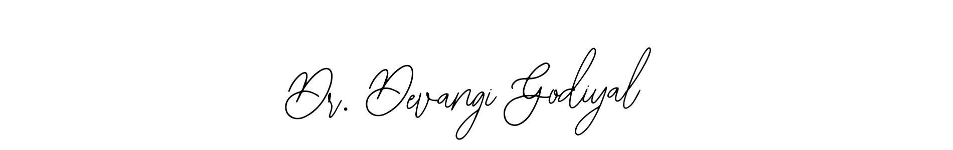 Similarly Bearetta-2O07w is the best handwritten signature design. Signature creator online .You can use it as an online autograph creator for name Dr. Devangi Godiyal. Dr. Devangi Godiyal signature style 12 images and pictures png